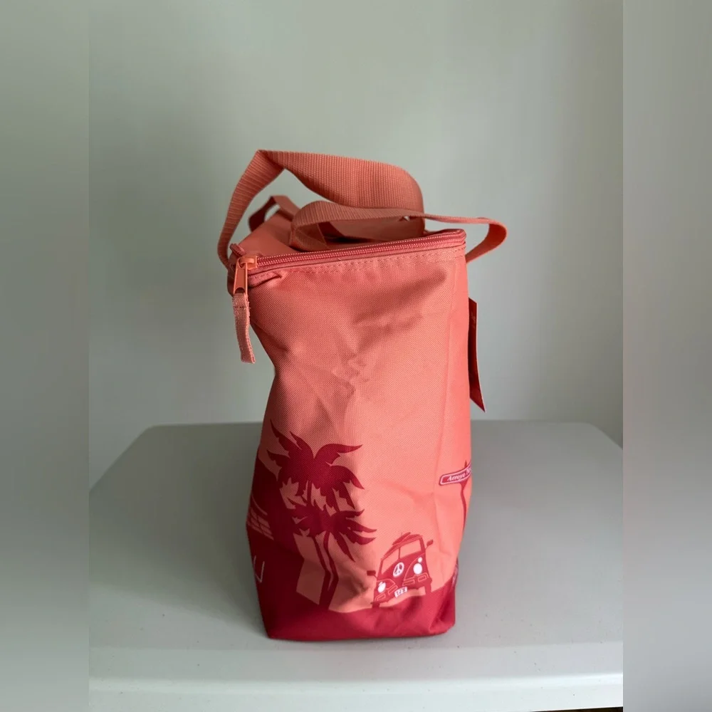 Trader Joes Large Reusable Insulated Bag Peach - Picture 3 of 6